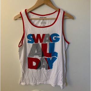 Swag All Day Men Size M Tank Top Vacay Mode Beach T Shirts Tees Horizon NY